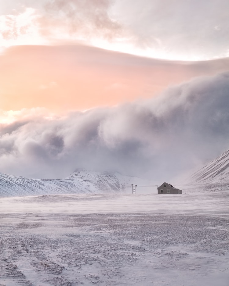 冰島冬季日照下拍出的照片
